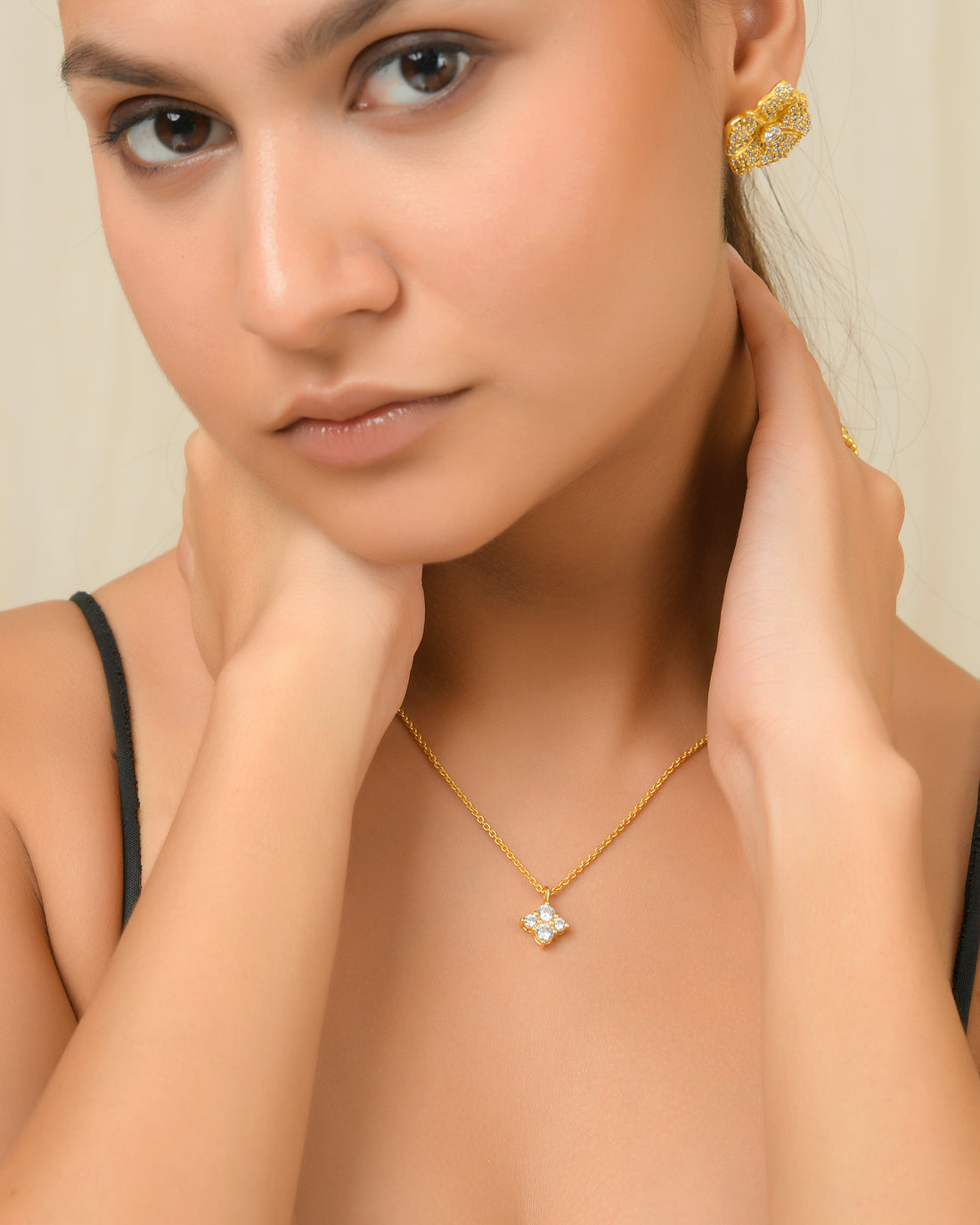 Lotus Pendant Necklace