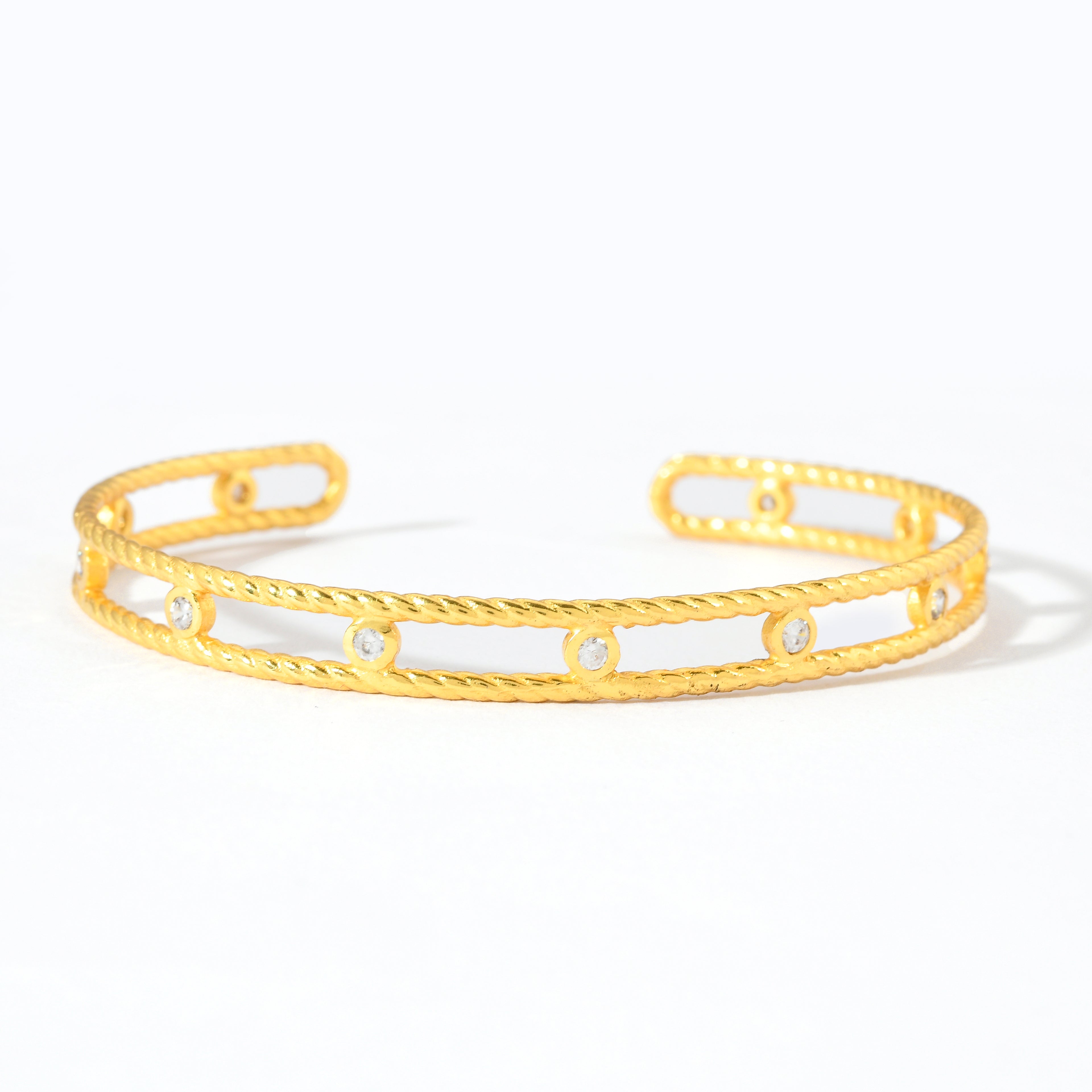 Round Station Cuff Bracelet