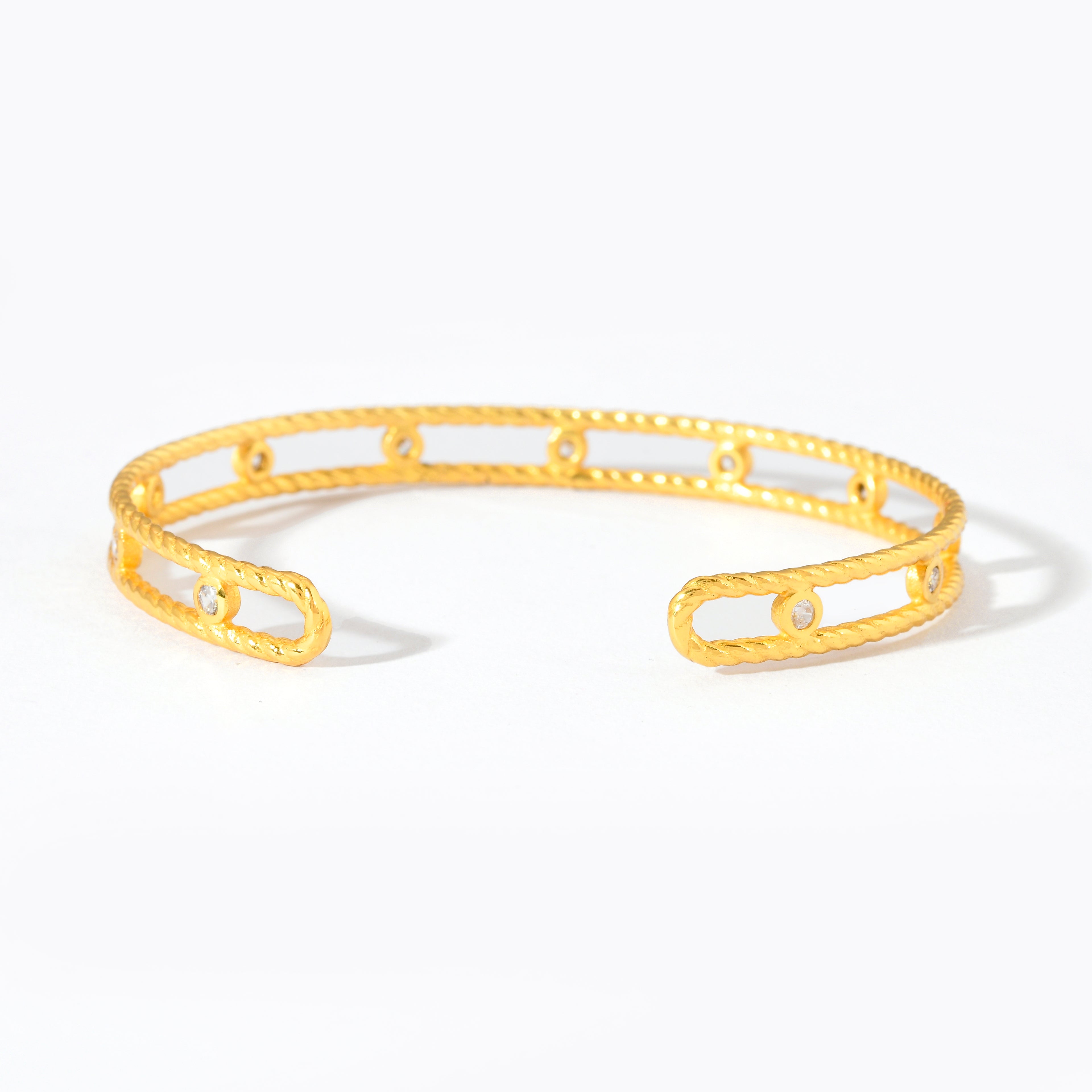 Round Station Cuff Bracelet