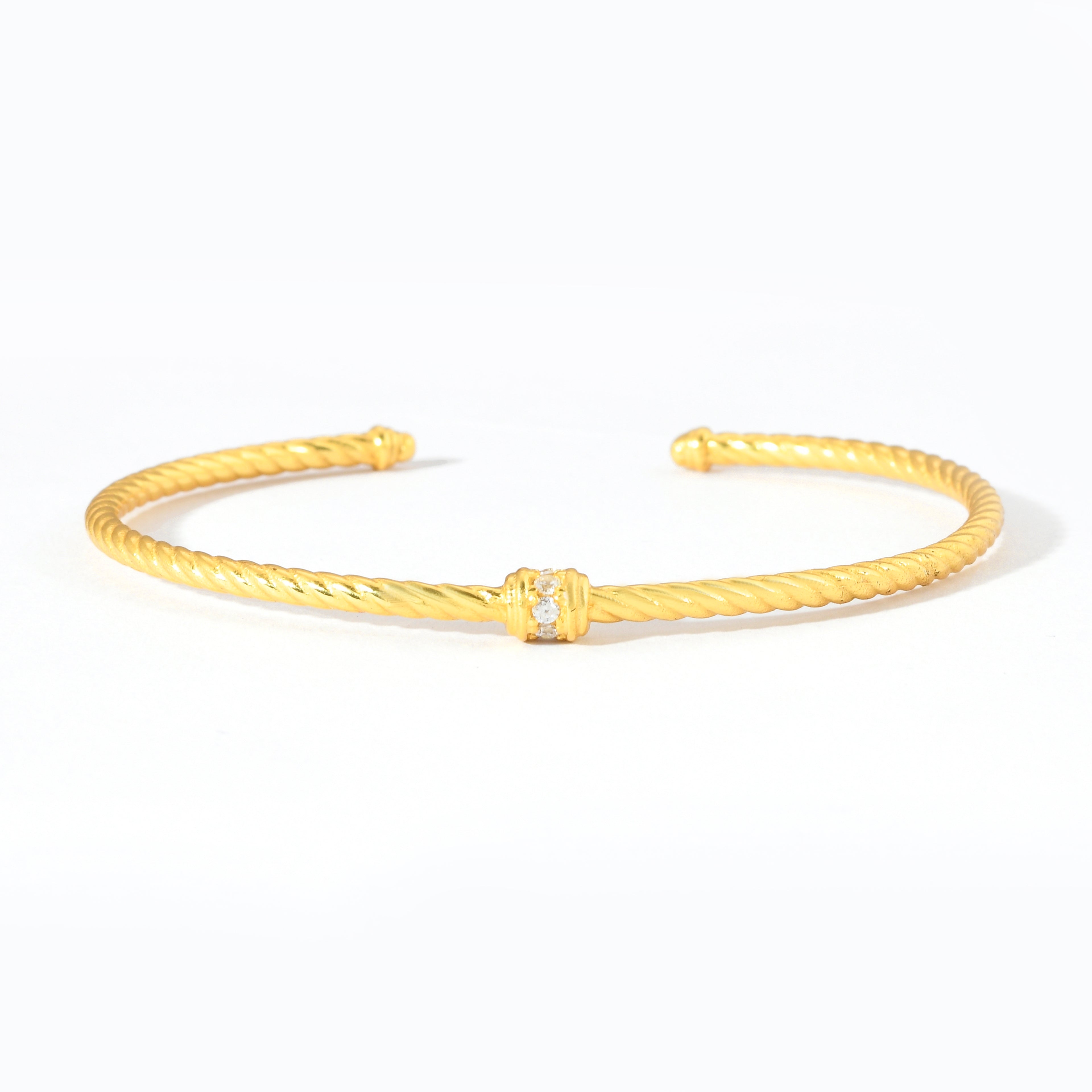 Mini Roll Twisted Cuff Bracelet