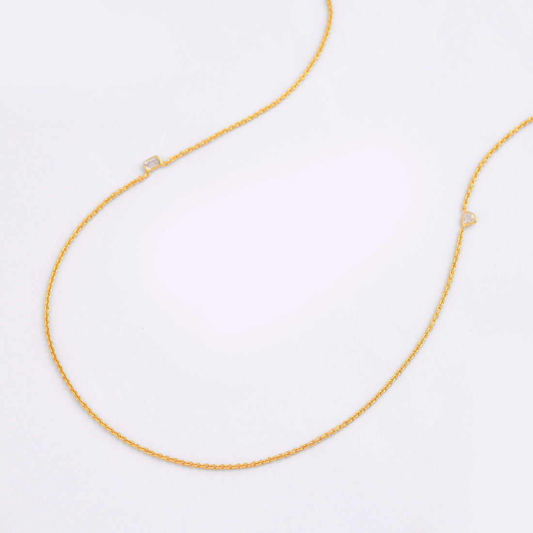 Dainty Waist Chain with emerald cut zirconia