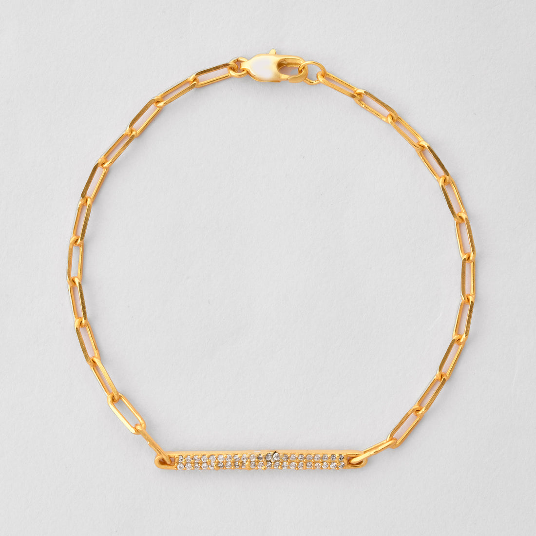 Pave Diamond Bar Bracelet