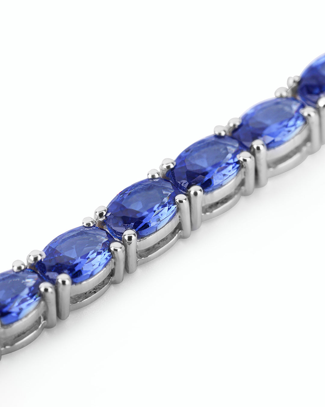 Tanzanite Oval Zirconia Tennis Bracelet