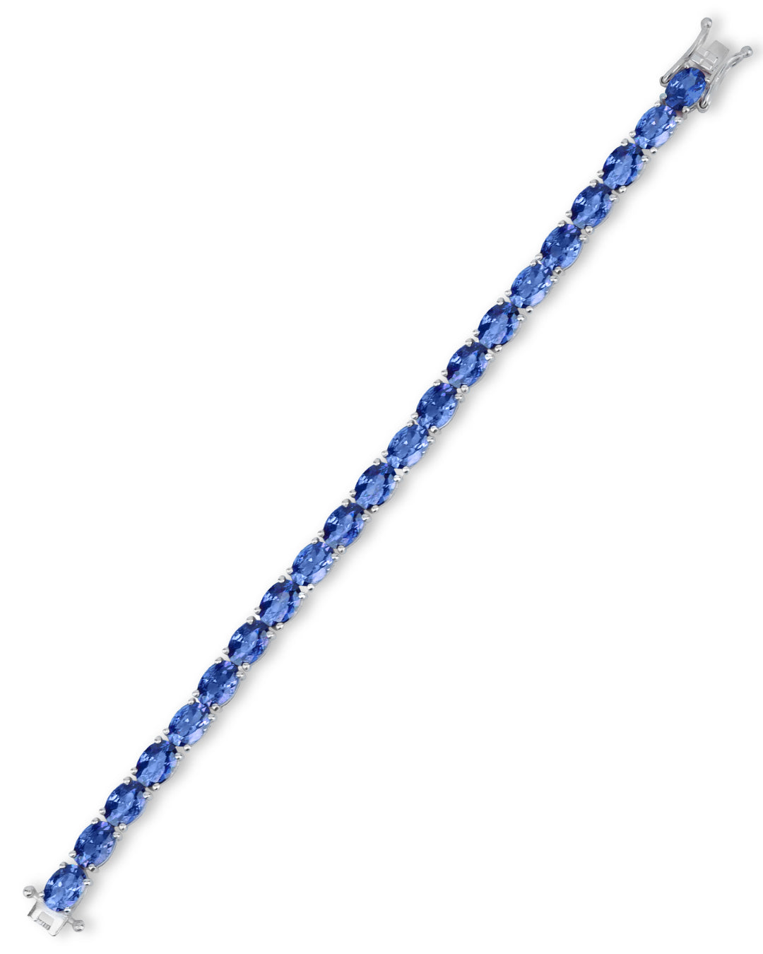 Tanzanite Oval Zirconia Tennis Bracelet