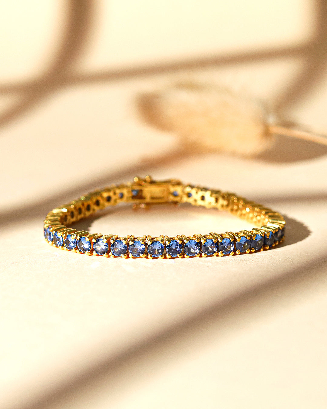 Round Tanzanite Zirconia Tennis Bracelet