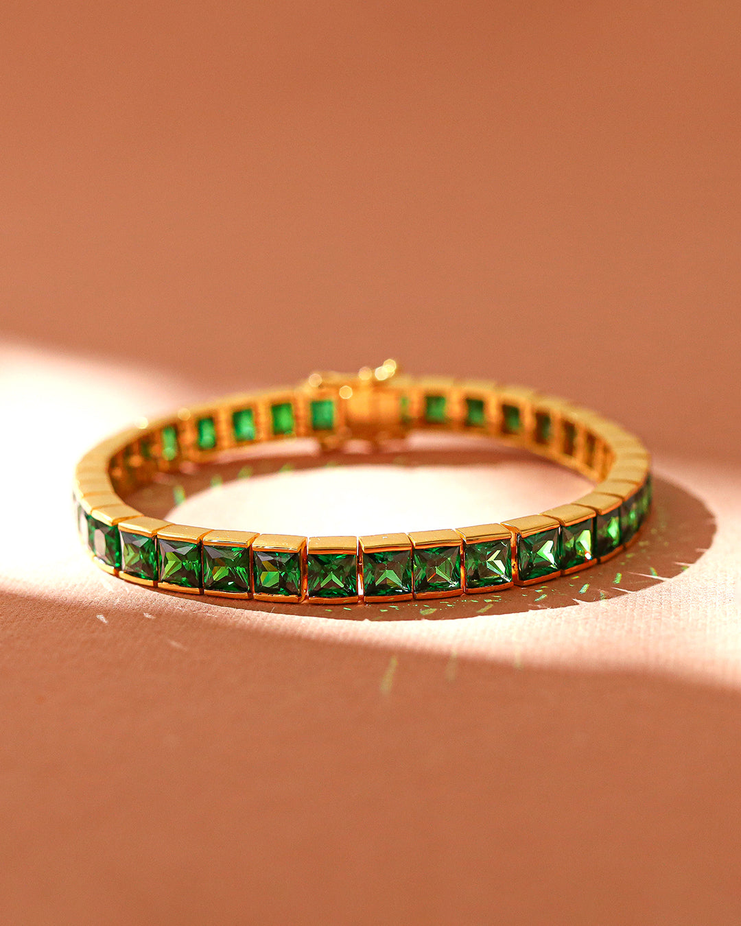 Channel Set Chrome Tourmaline Tennis Bracelet