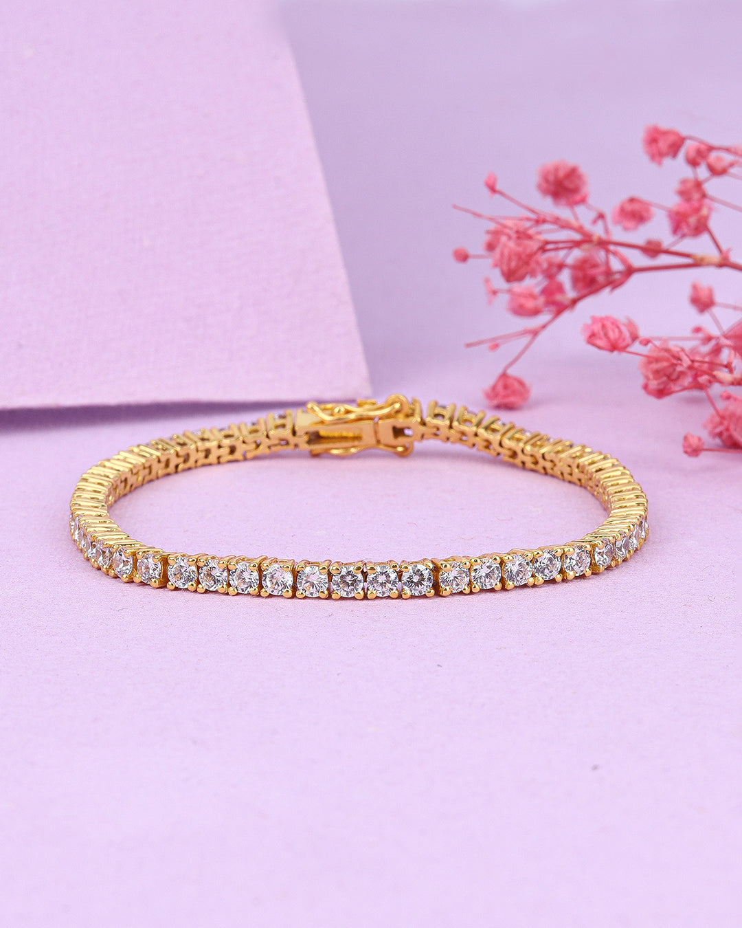 Minimal Round Zirconia Tennis Bracelet