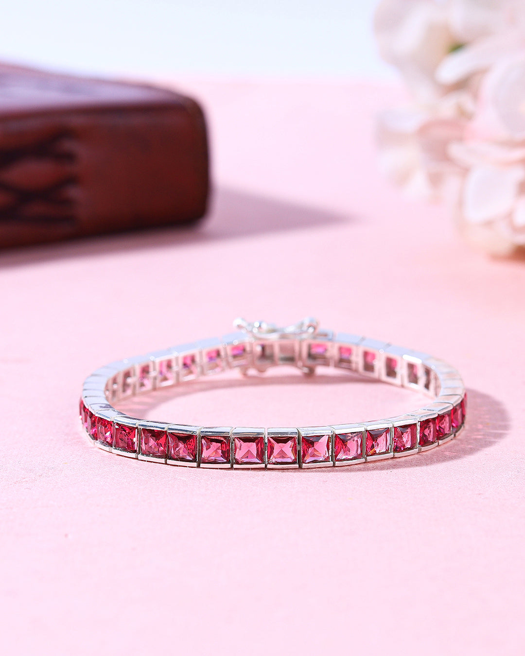 Channel Set Tourmaline Zirconia Bracelet