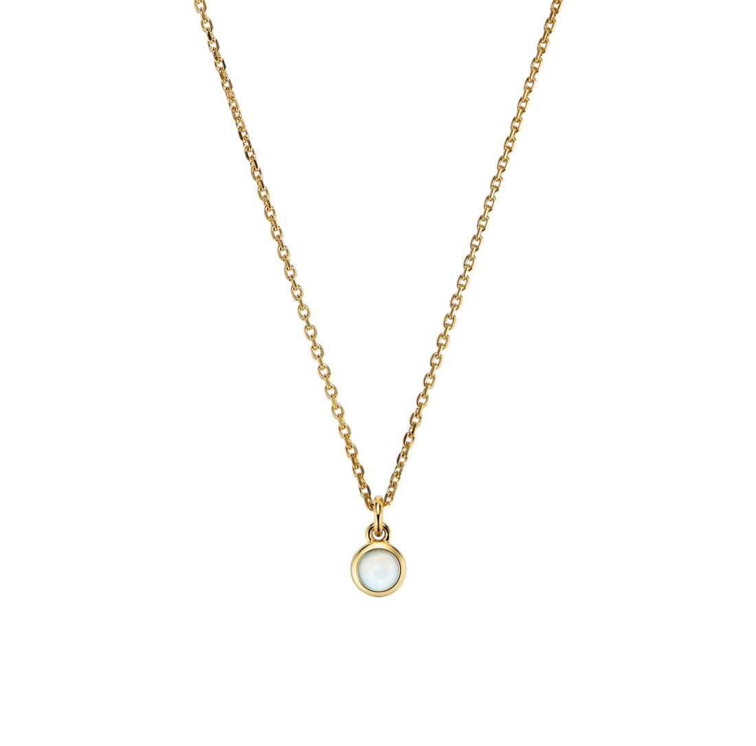 WooYou October Birthstone Pendant Necklace