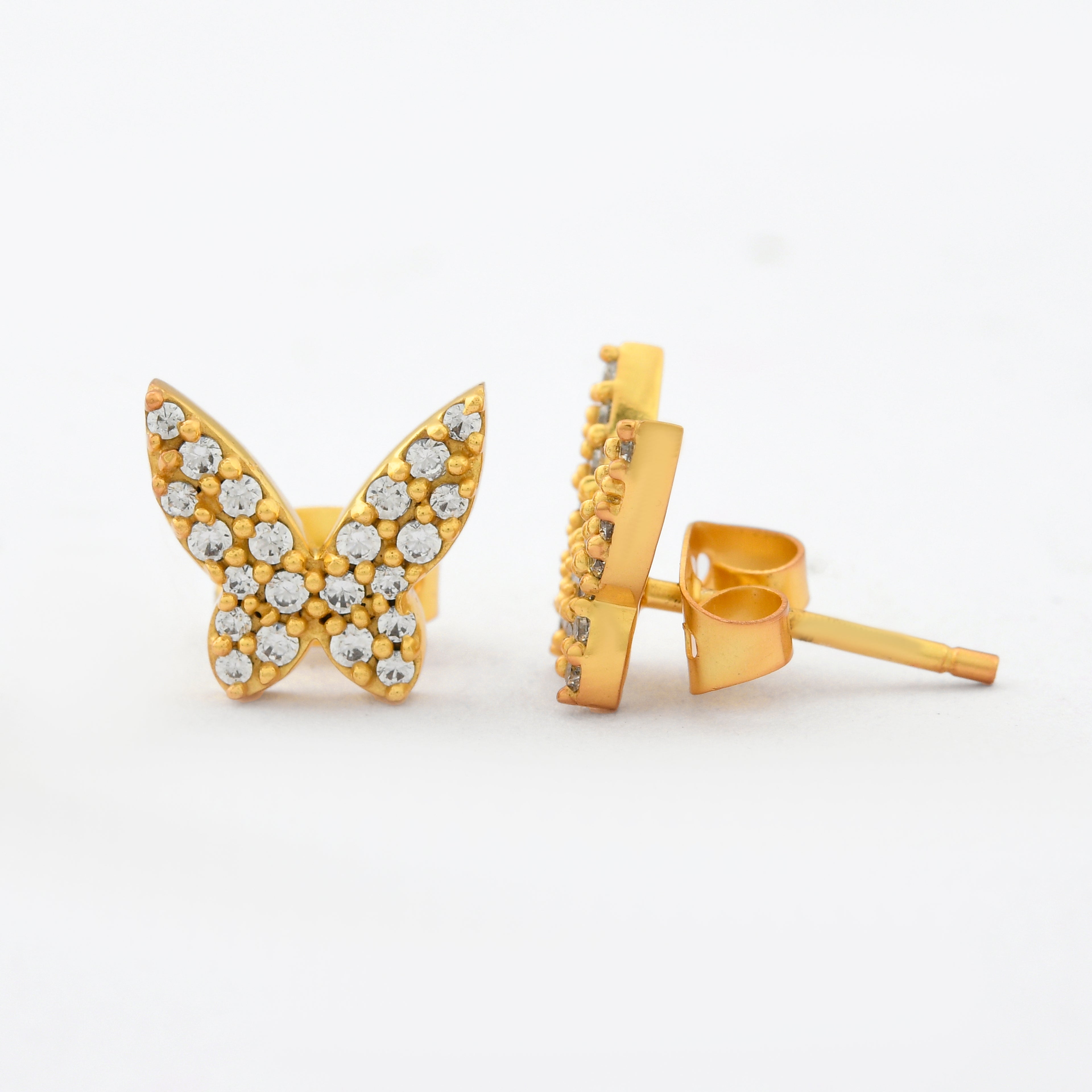 Butterfly Pave Diamond Earrings