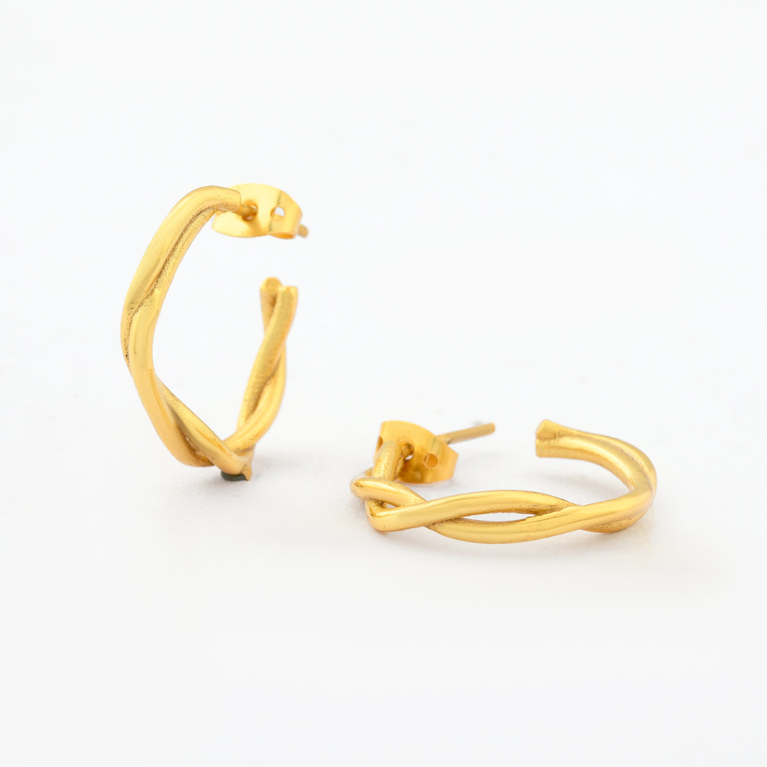 Twisted Hoop Earrings