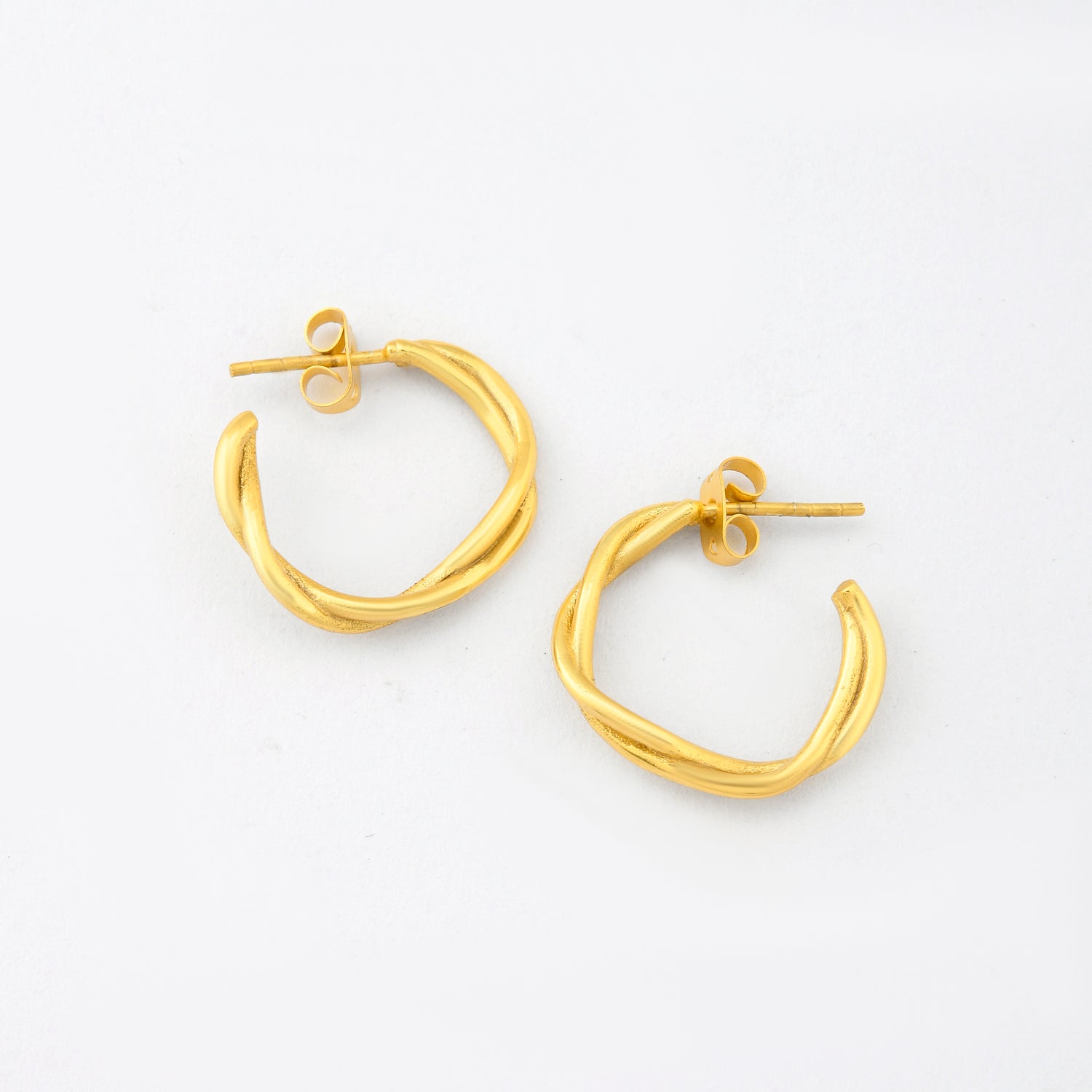 Twisted Hoop Earrings