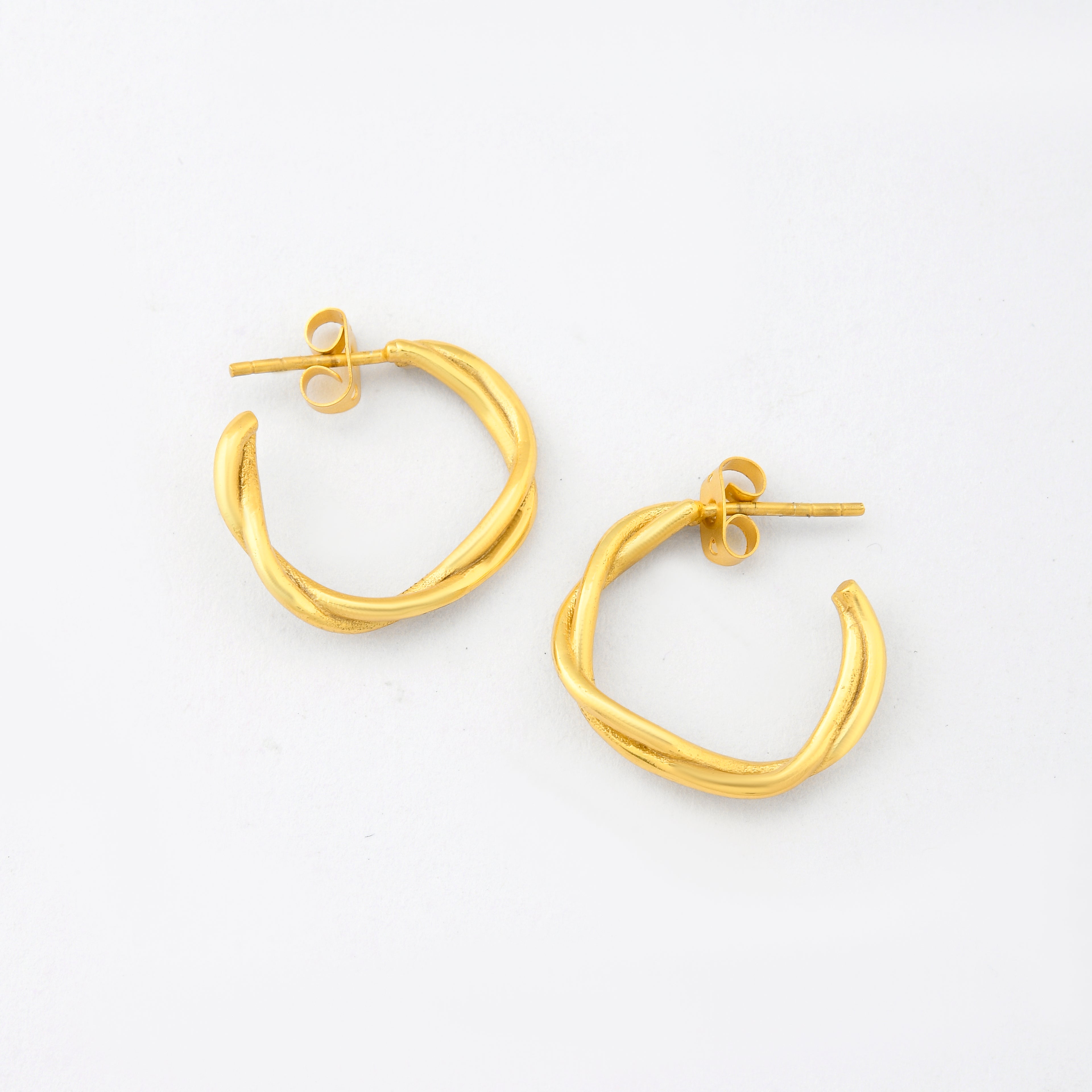 Twisted Hoop Earrings