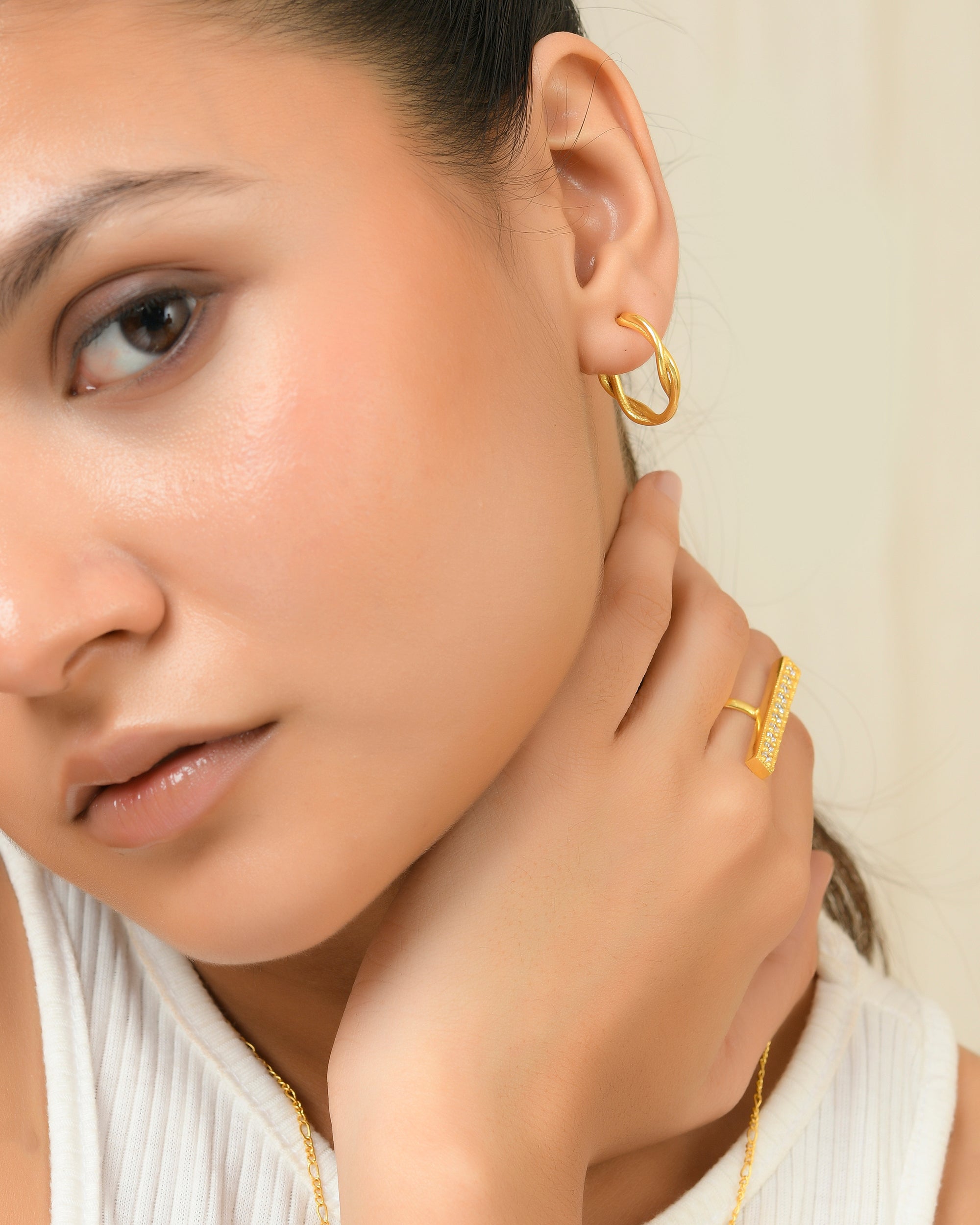 Twisted Hoop Earrings