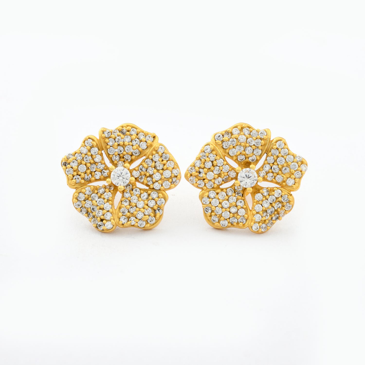 Oversized Flower Stud Earrings