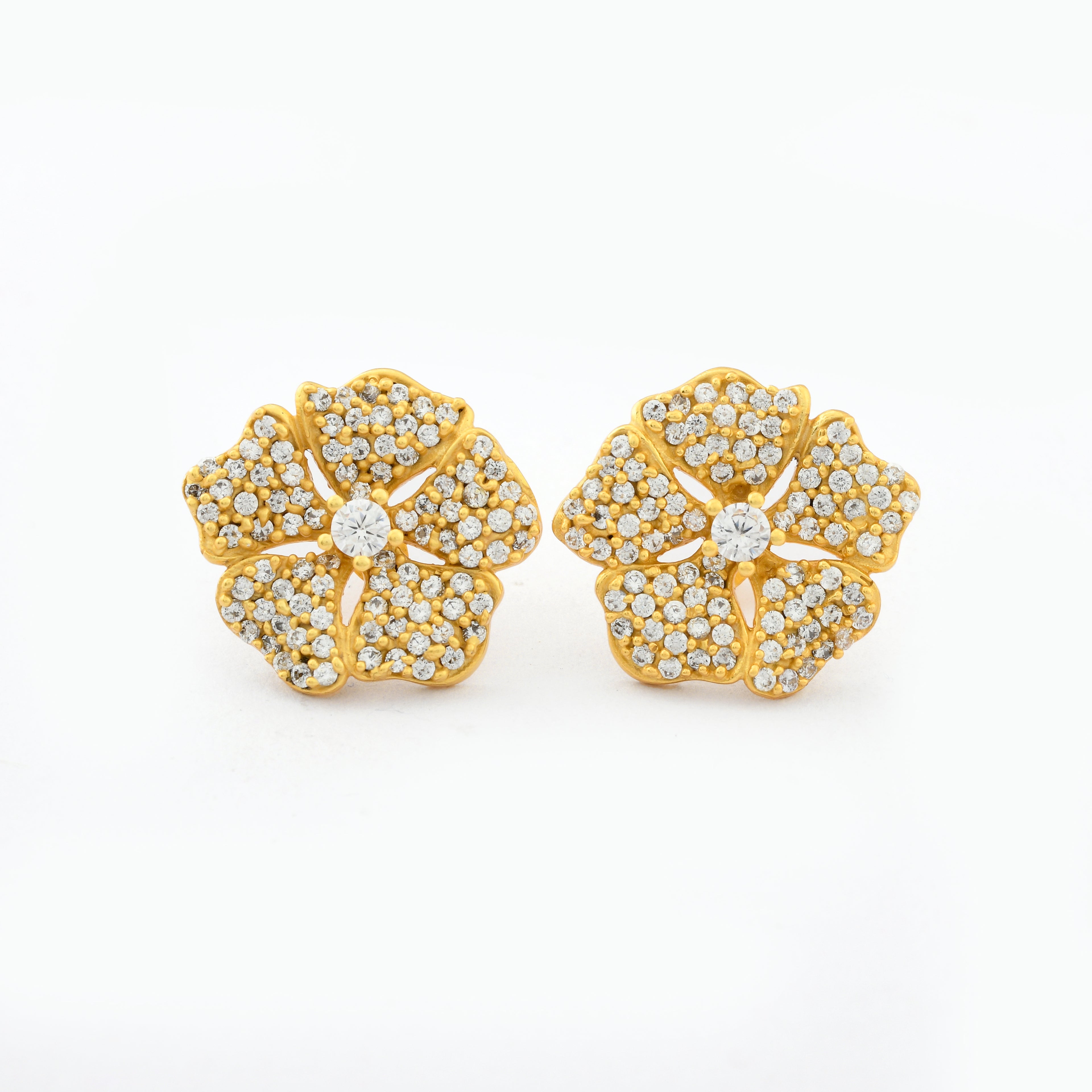 Oversized Flower Stud Earrings