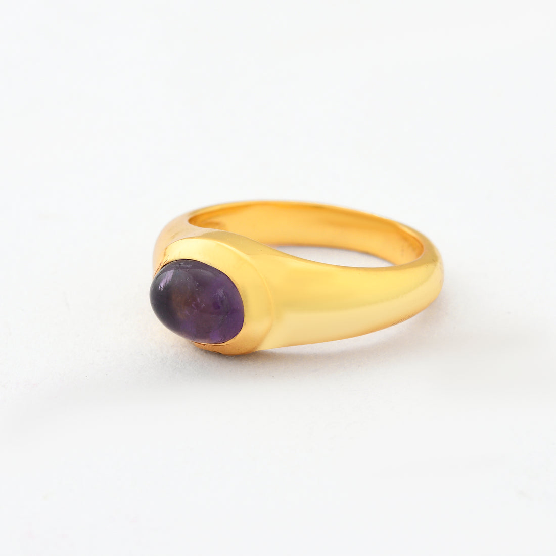 Amethyst Dome Ring