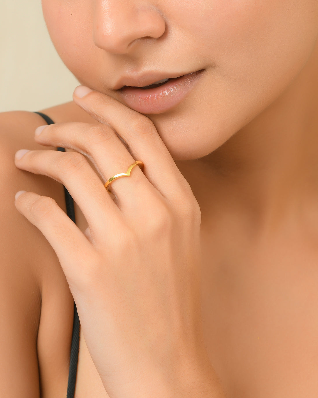 Wishbone Stacker Ring