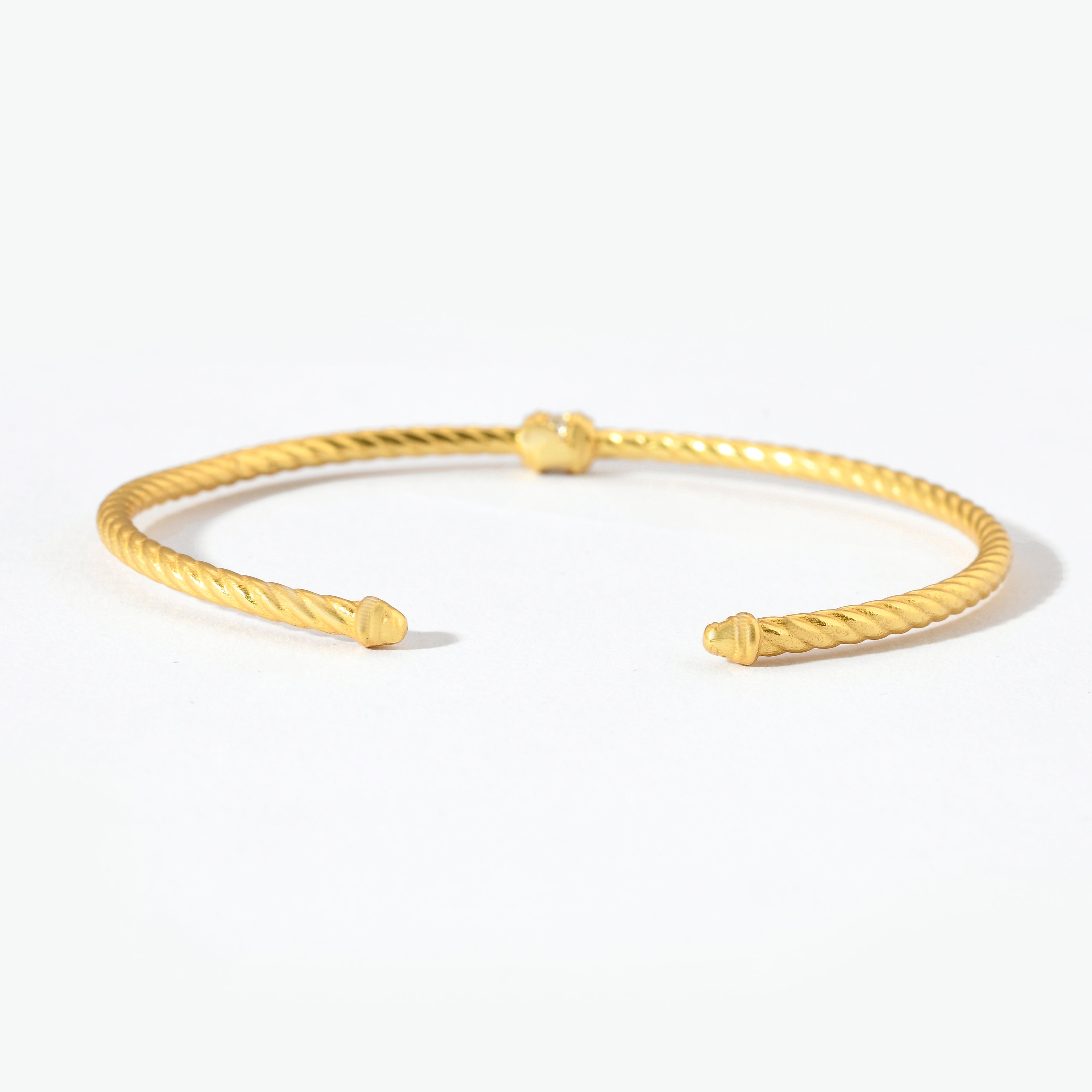 Mini Roll Twisted Cuff Bracelet