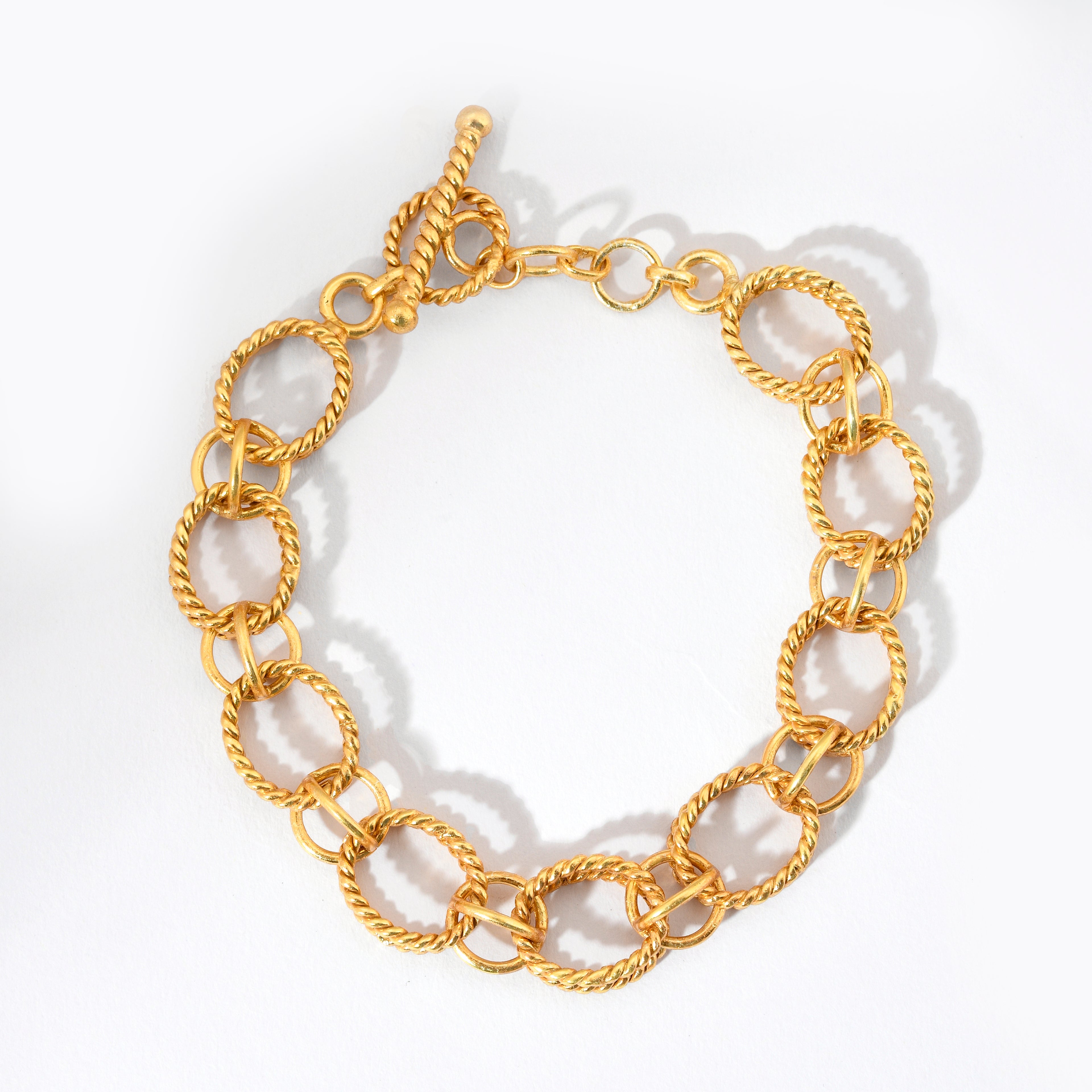 Large Oval Round Chain Bracelet