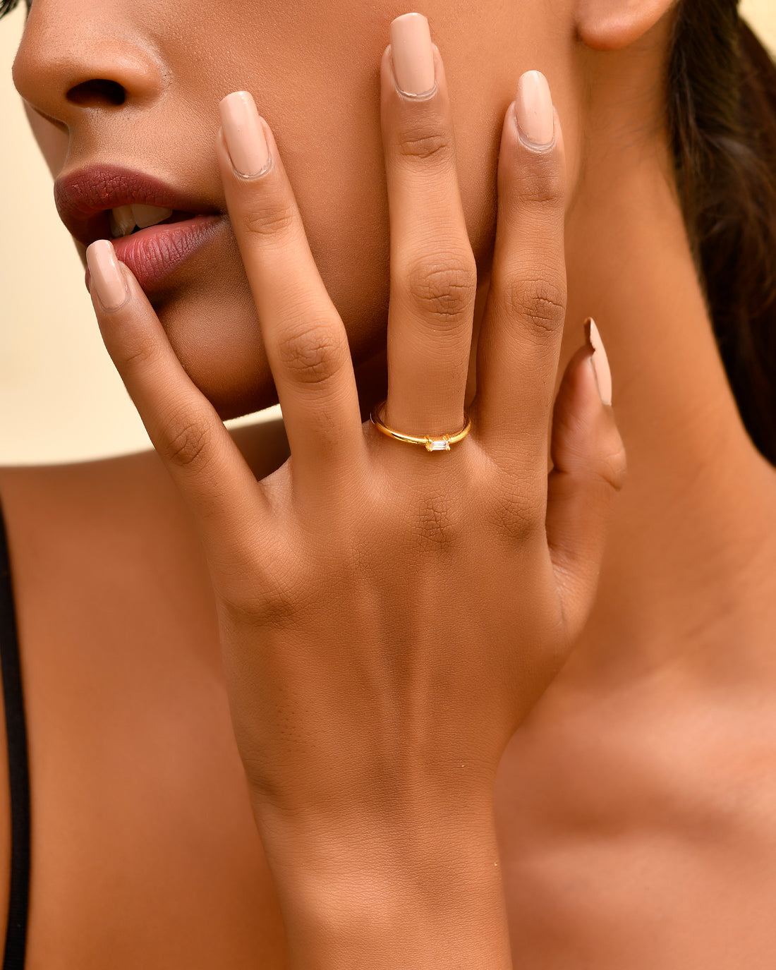 Diamond Baguette Stacker Ring