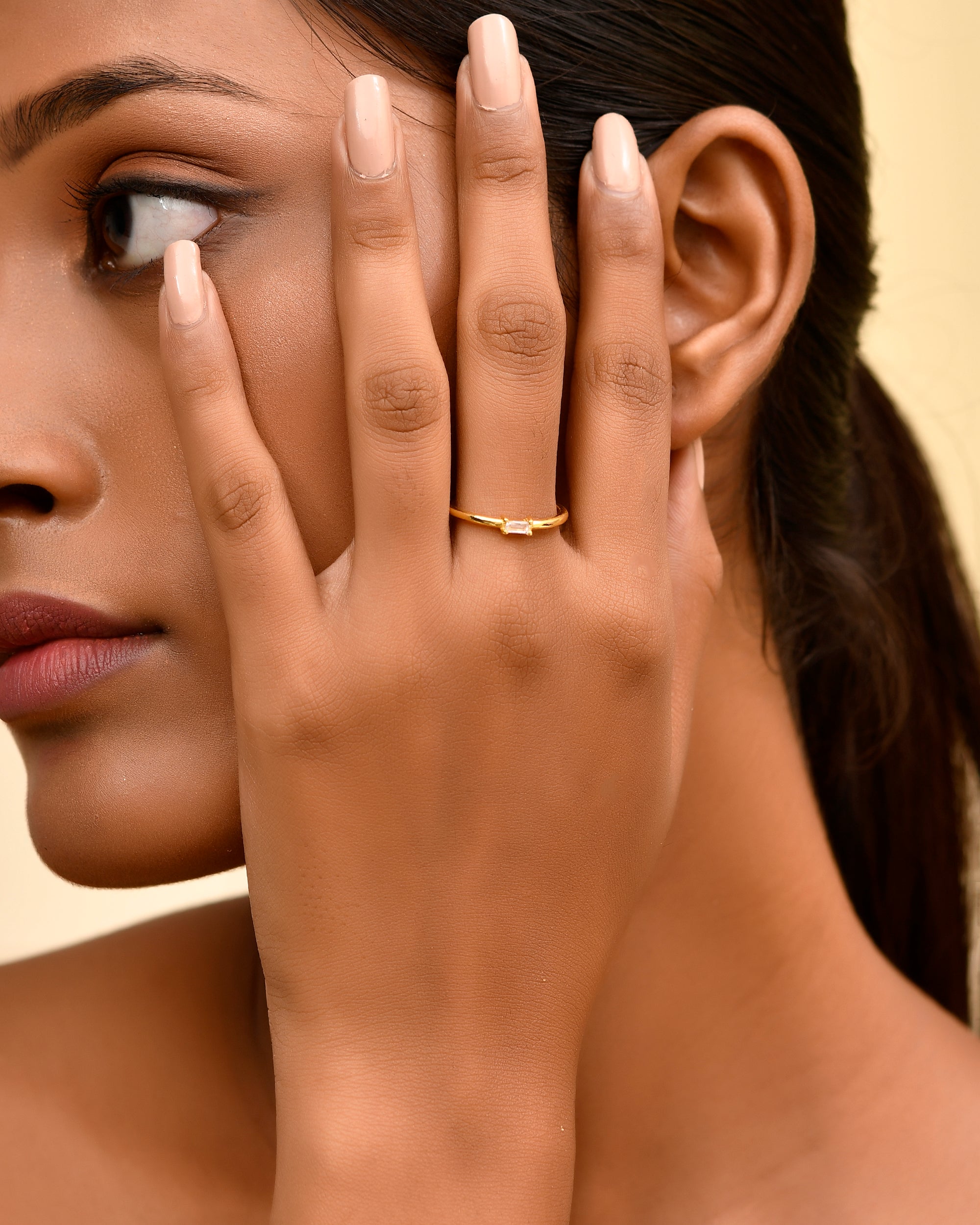 Diamond Baguette Stacker Ring