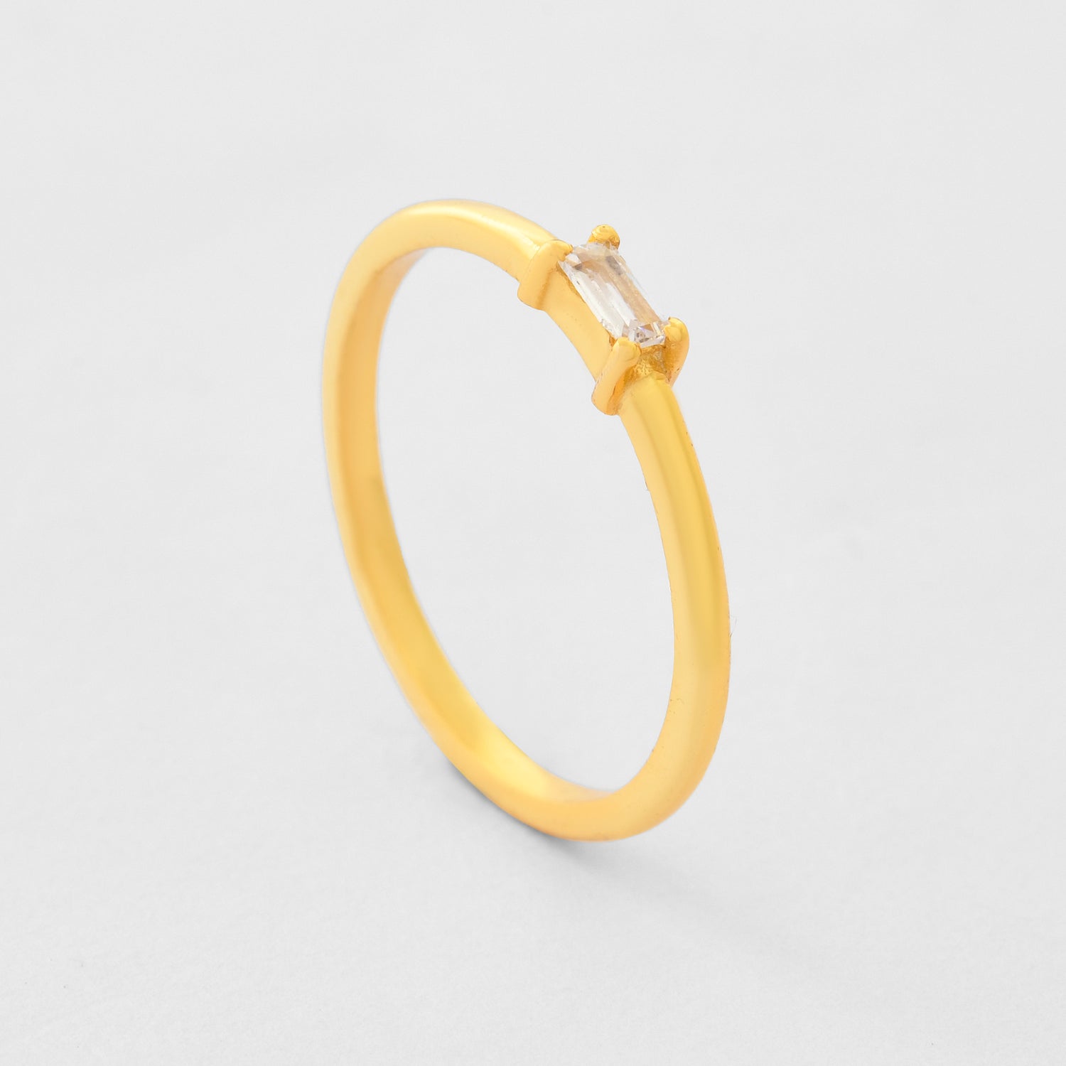 Diamond Baguette Stacker Ring