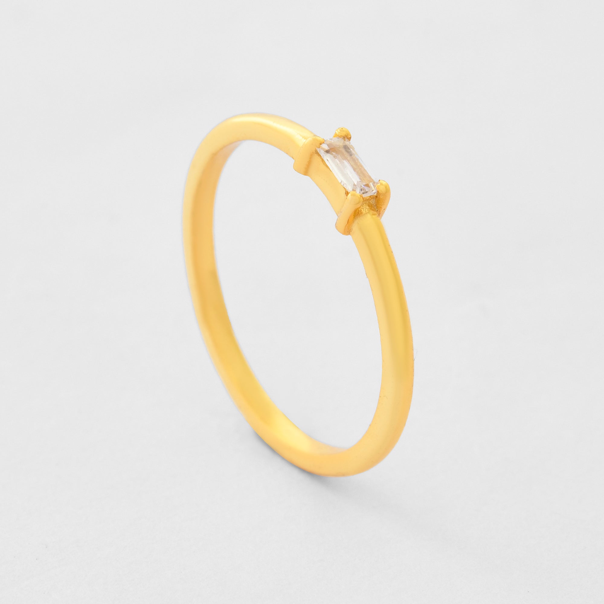 Diamond Baguette Stacker Ring