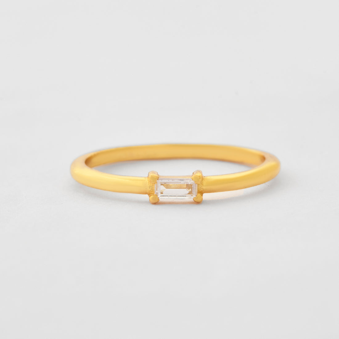 Diamond Baguette Stacker Ring