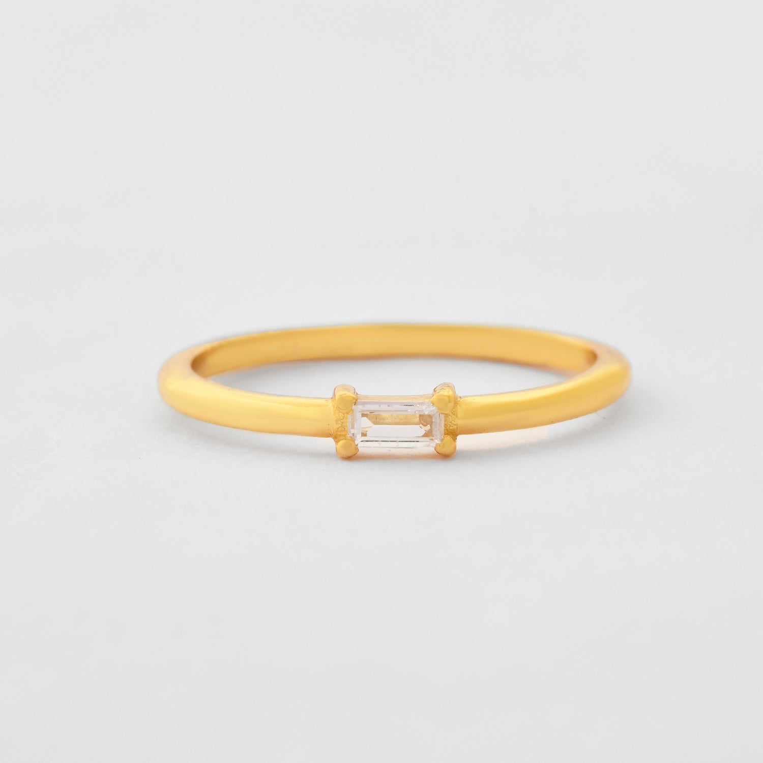 Diamond Baguette Stacker Ring