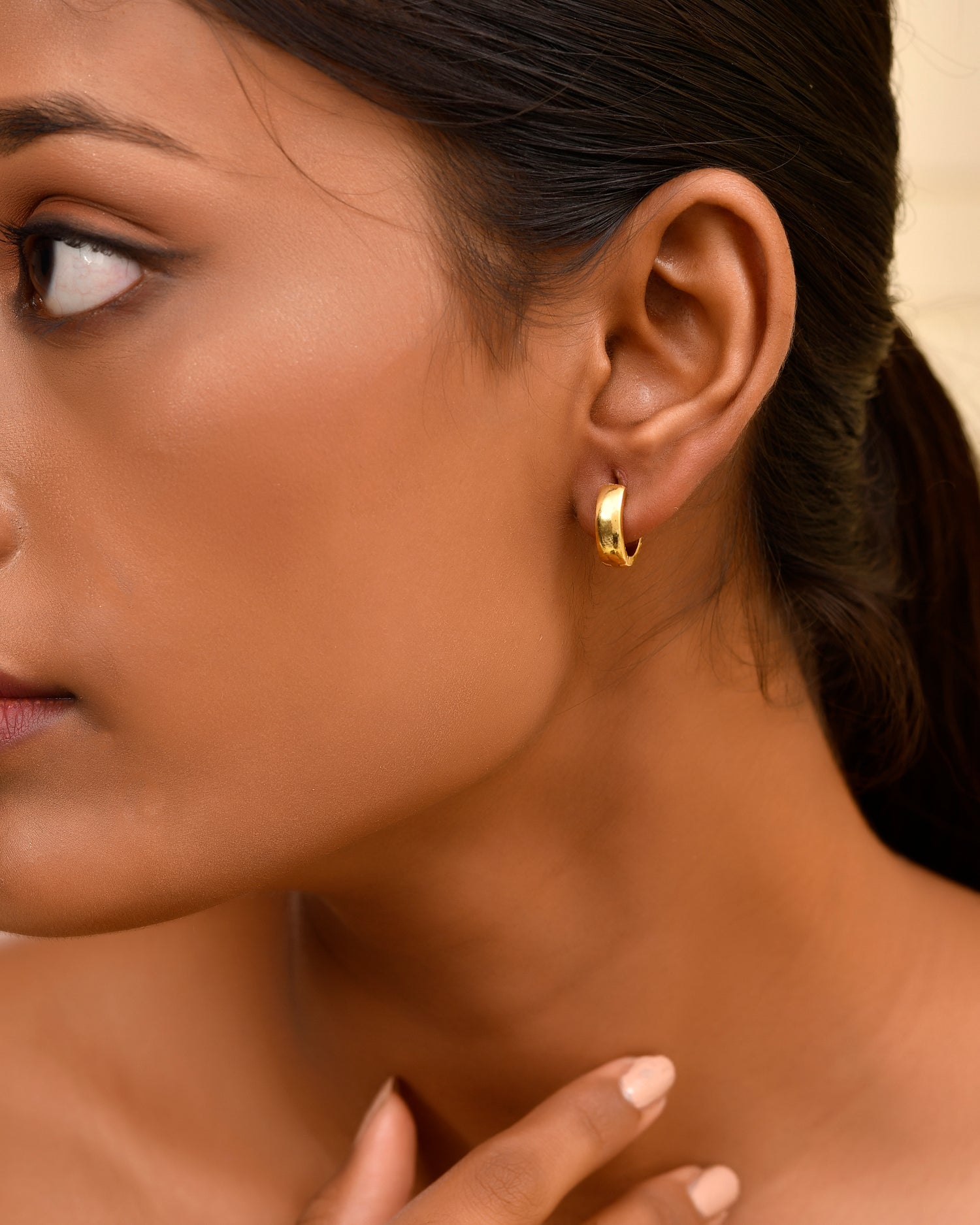 Bold Huggie Hoops