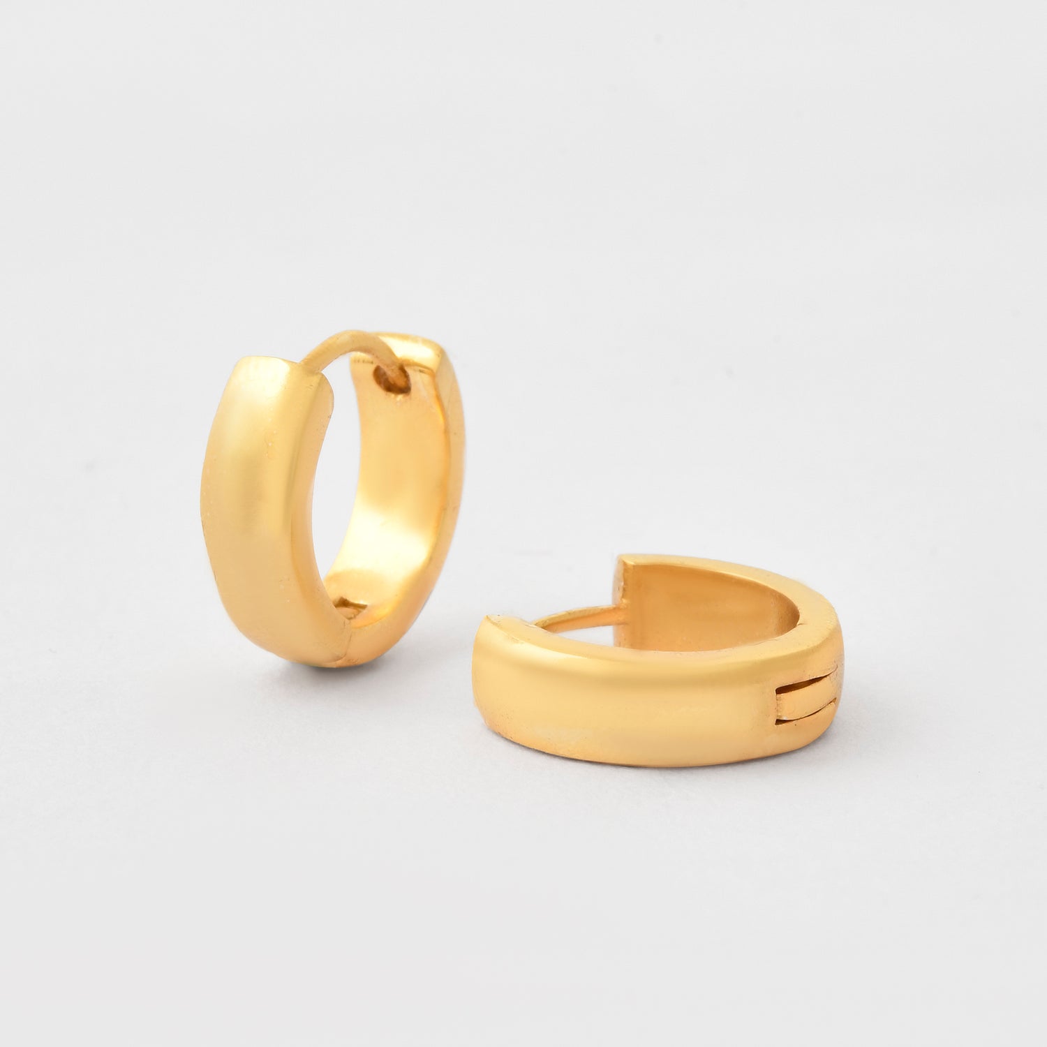 Bold Huggie Hoops