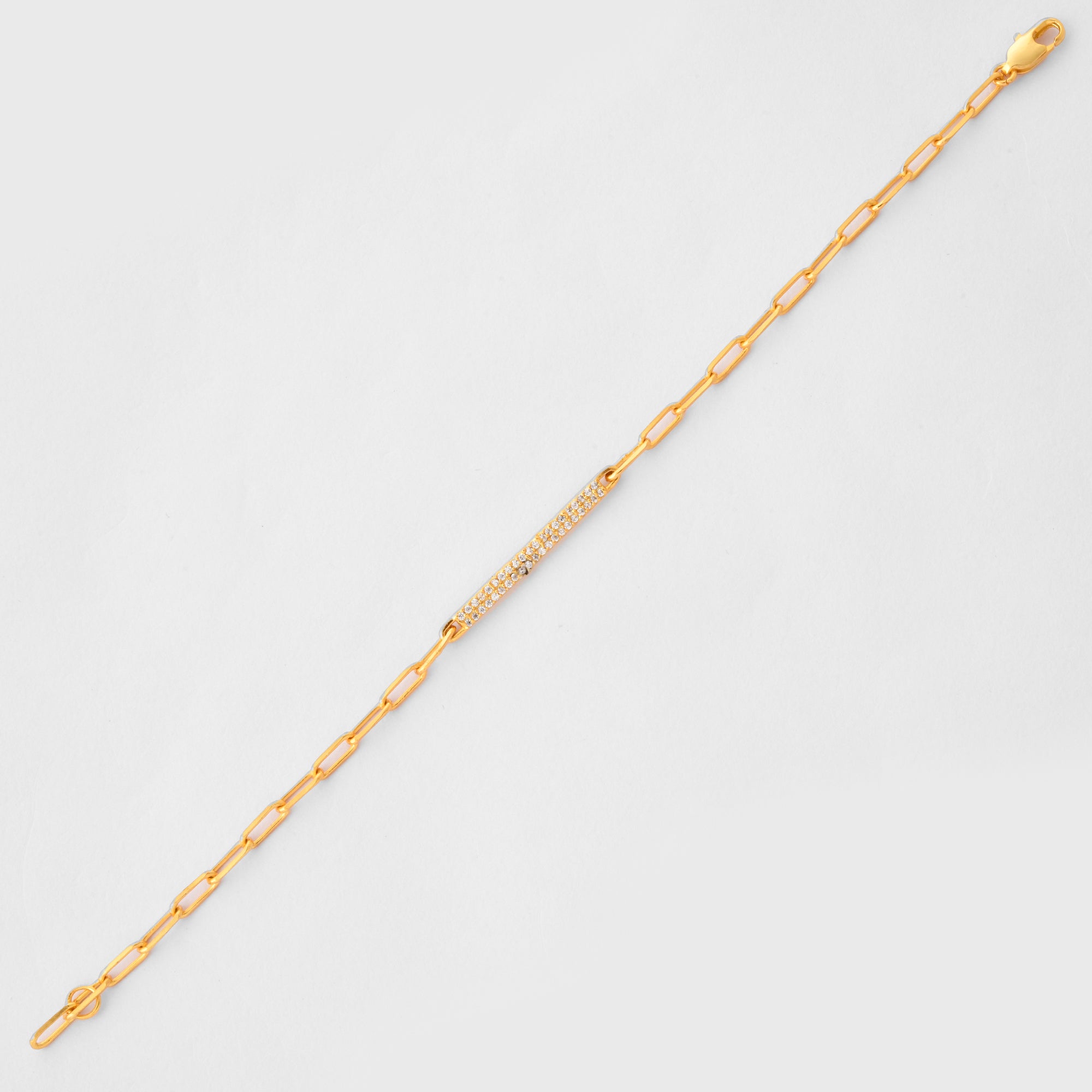 Pave Diamond Bar Bracelet