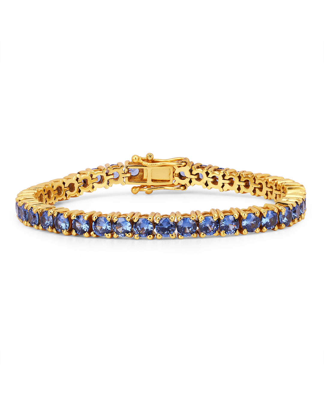 Round Tanzanite Zirconia Tennis Bracelet