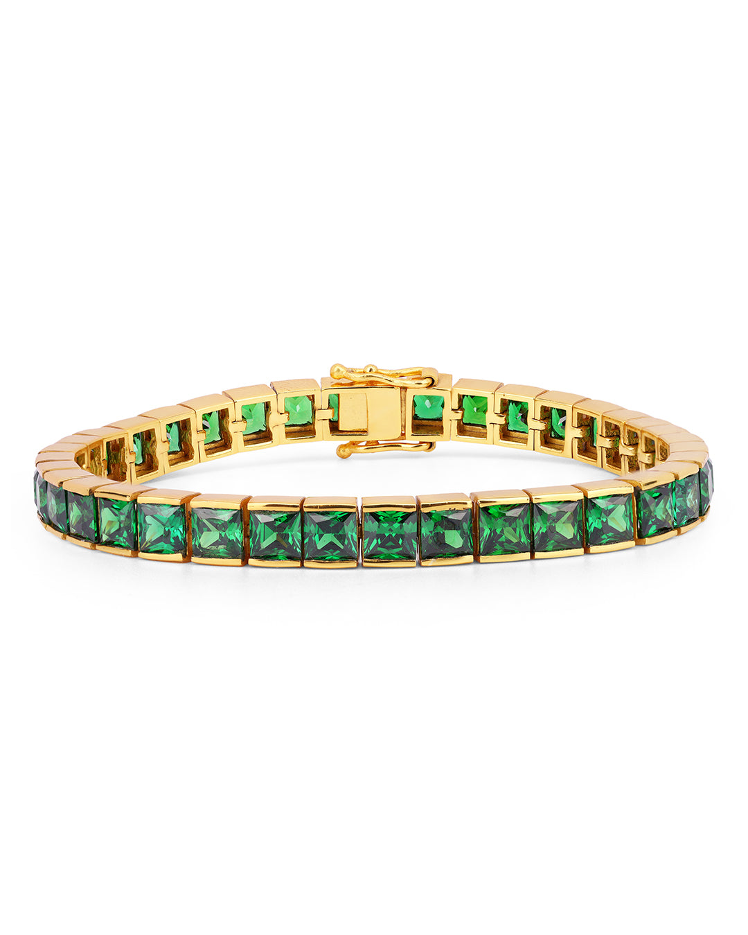 Channel Set Chrome Tourmaline Tennis Bracelet