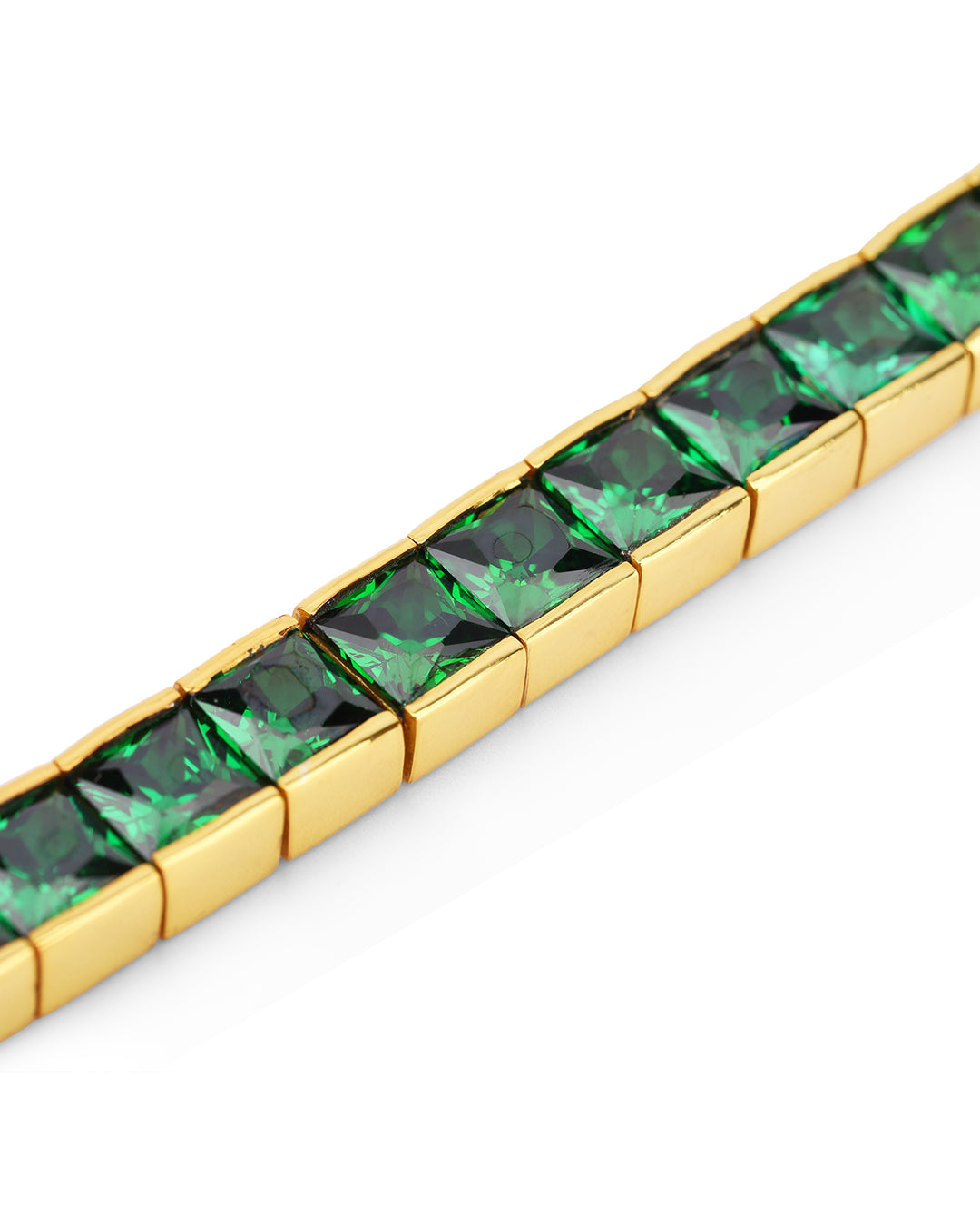 Channel Set Chrome Tourmaline Tennis Bracelet