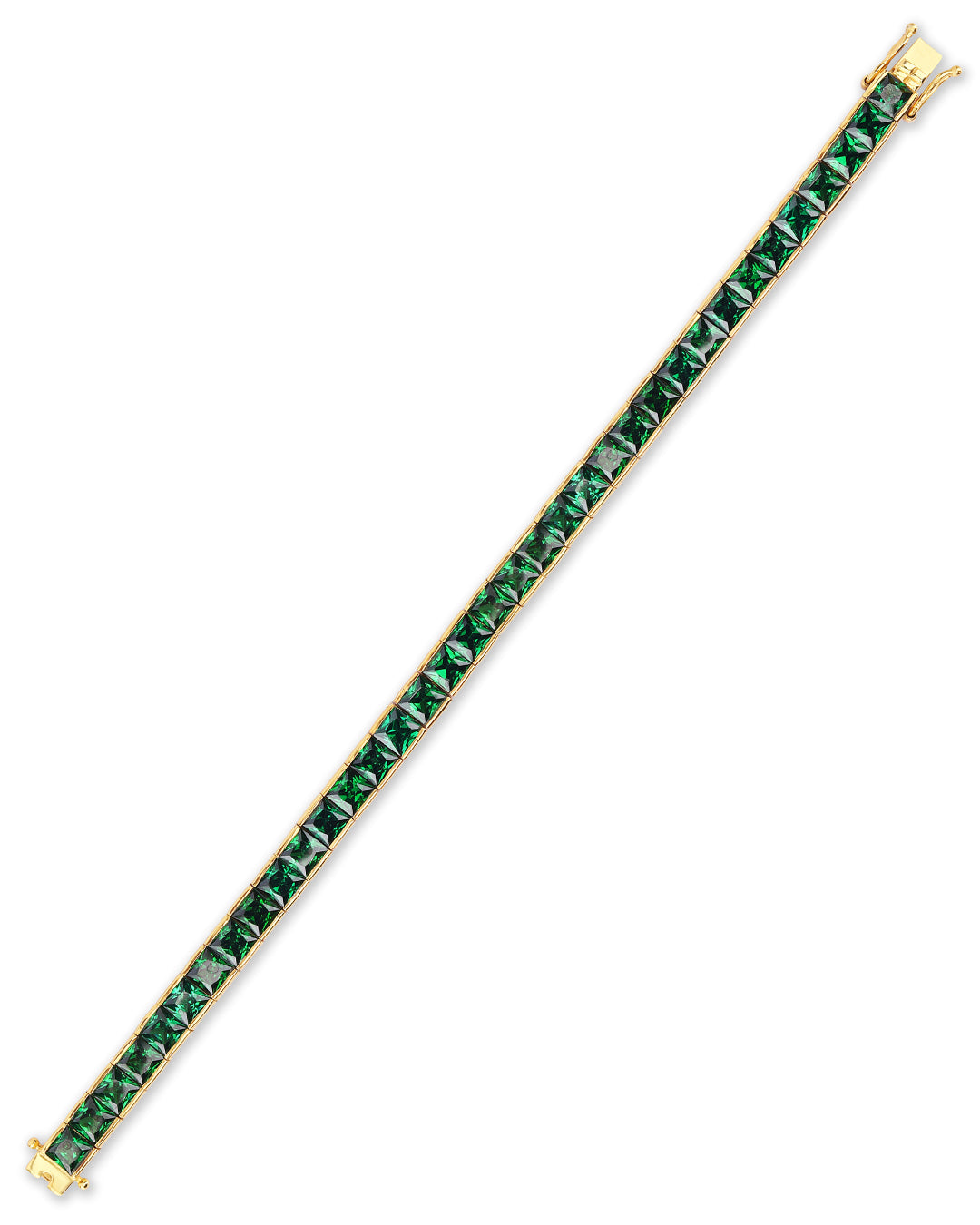 Channel Set Chrome Tourmaline Tennis Bracelet