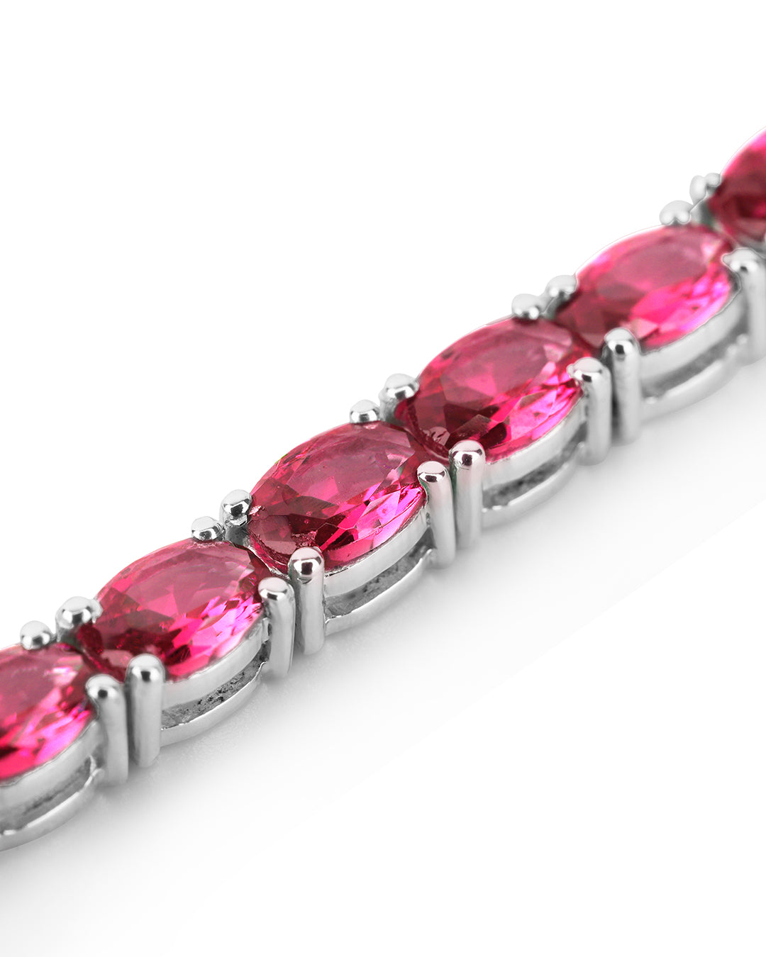 Tourmaline Oval Zirconia Tennis Bracelet