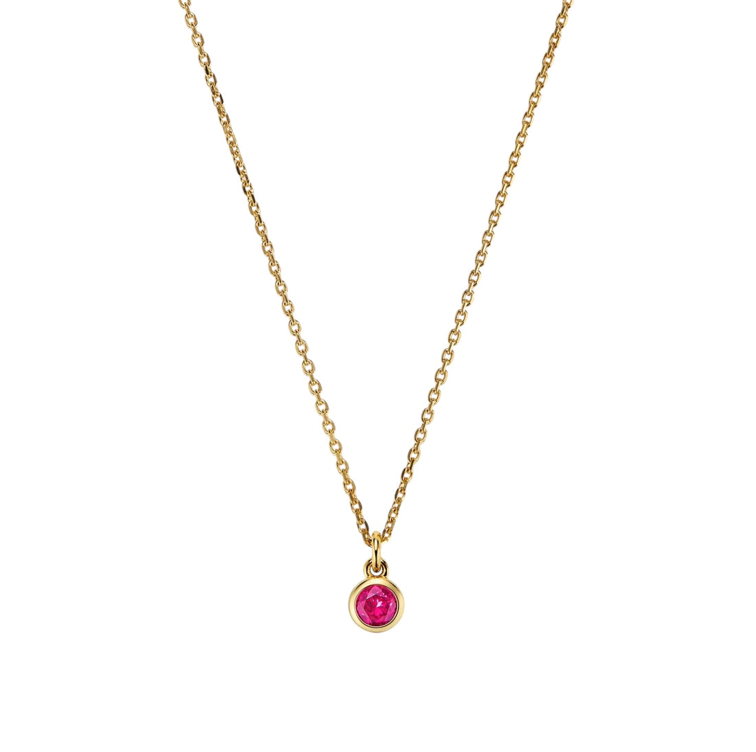 WooYou July Birthstone Pendant Necklace