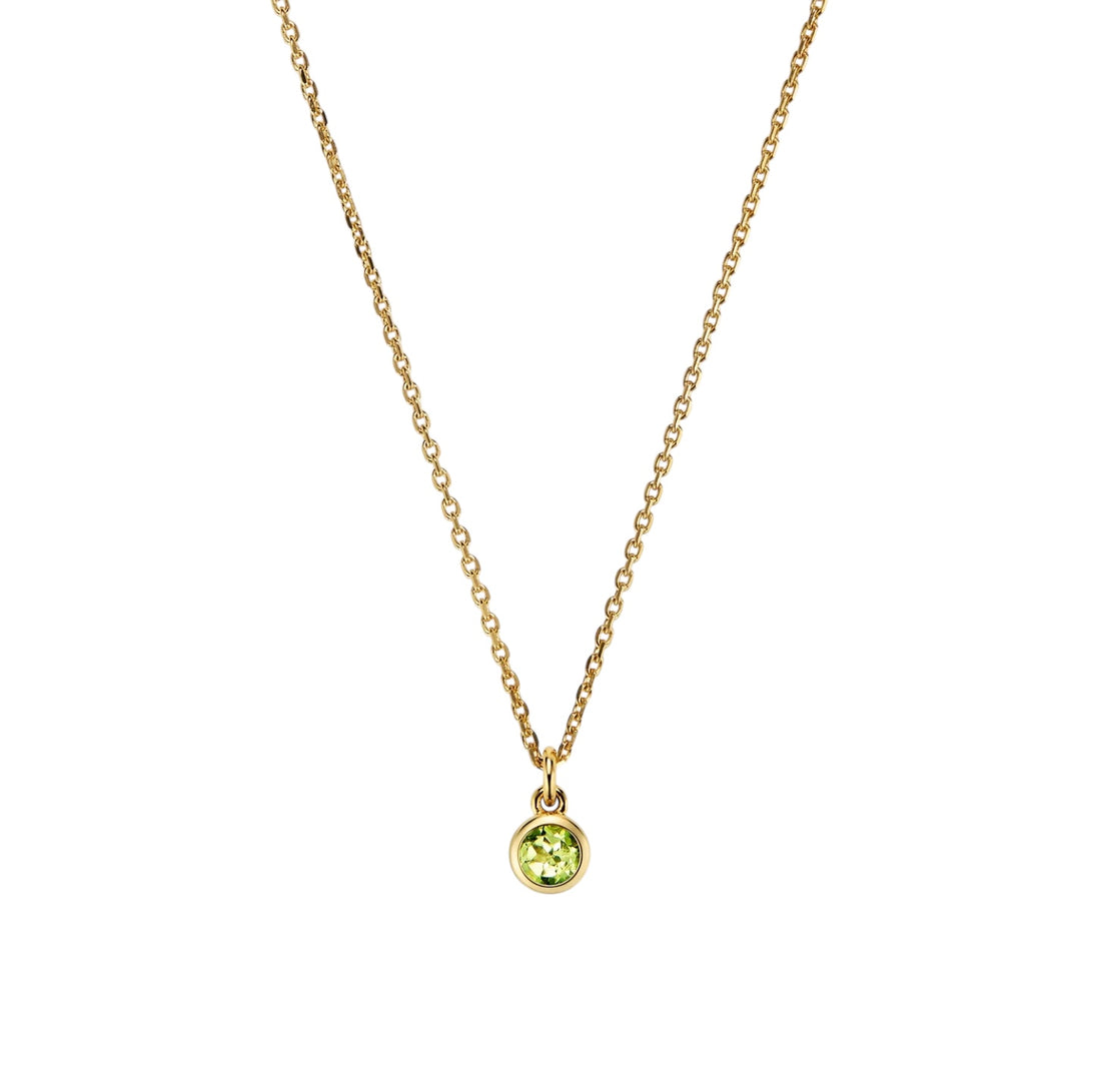 WooYou August Birthstone Pendant Necklace