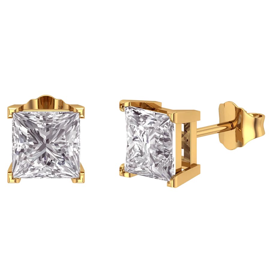 Octa Zirconia Stud Earrings