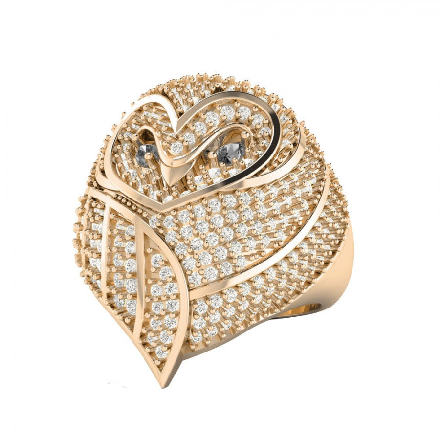 Iced Out Owl Ring